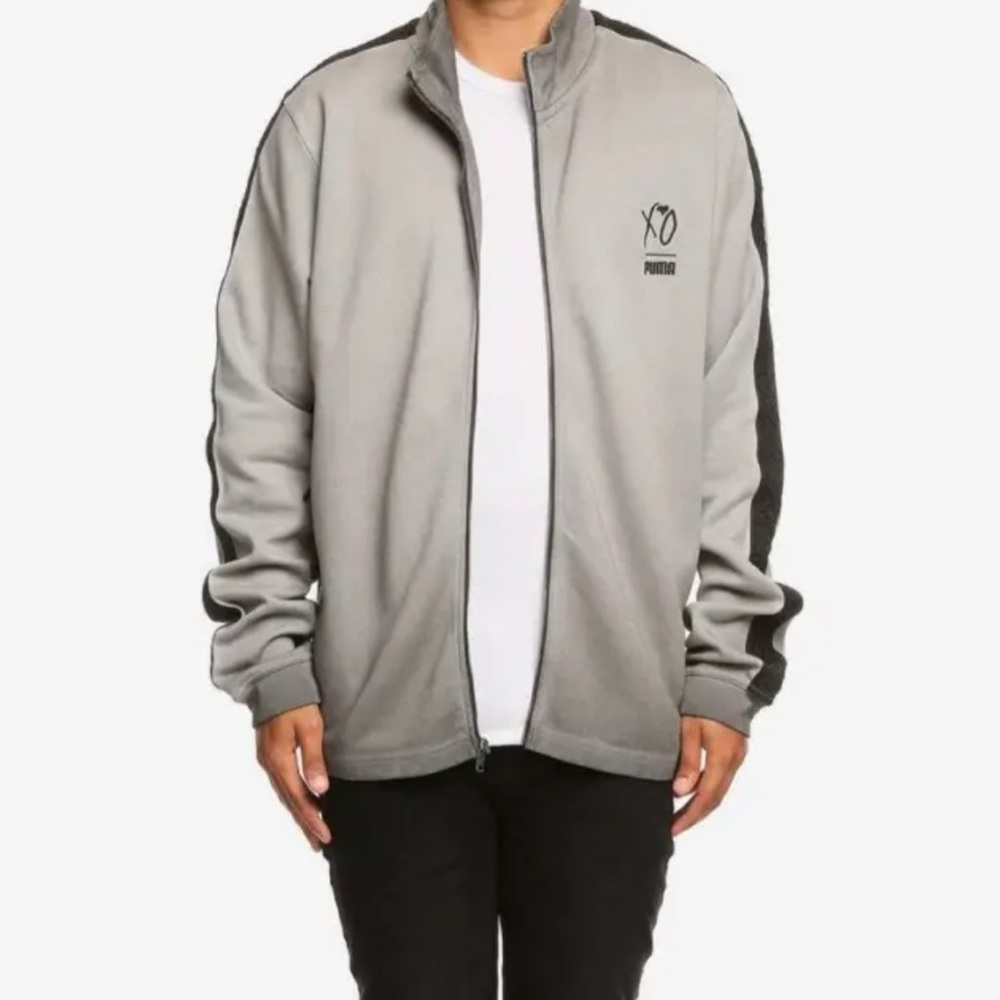 THE WEEKND XO PUMA X WASHED TRACK TOP IN ASHPALT LARGE